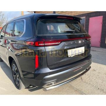 Защита заднего бампера d60 Папа Тюнинг для CheryExeed VX 2022-