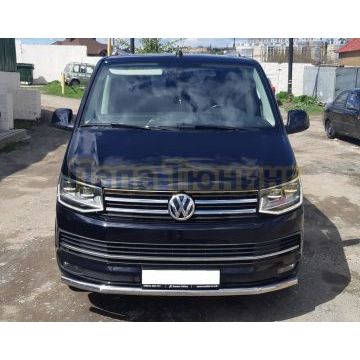 Защита переднего бампера d60 для Volkswagen T6 (2015-2020)