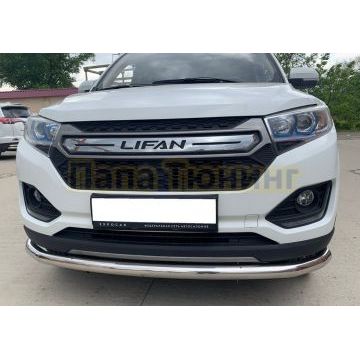 Защита переднего бампера d60 Папа Тюнинг для Lifan Myway 2017-