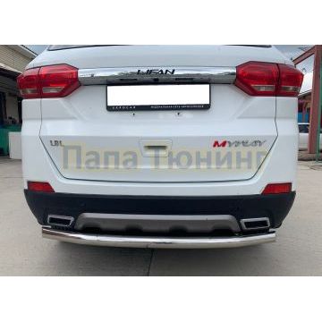 Защита заднего бампера d60 Папа Тюнинг для Lifan Myway 2017-