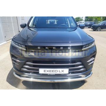 Защита переднего бампера d60 Папа Тюнинг для CheryExeed LX 2022-