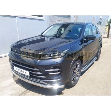 Защита переднего бампера d60 Папа Тюнинг для CheryExeed LX 2022-