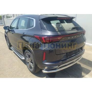 Защита заднего бампера d60 Папа Тюнинг для CheryExeed LX 2022-