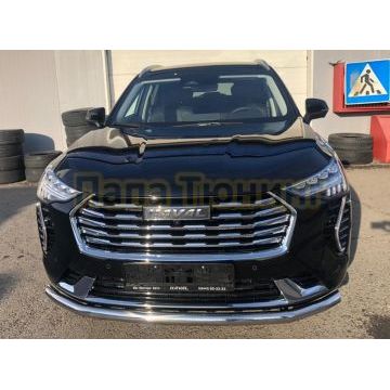 Защита переднего бампера d60 Папа Тюнинг для Haval Jolion 2021-