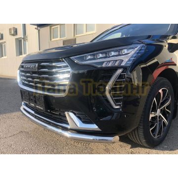 Защита переднего бампера d60 Папа Тюнинг для Haval Jolion 2021-
