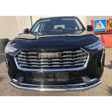 Защита переднего бампера d60 Папа Тюнинг для Haval Jolion 2021-