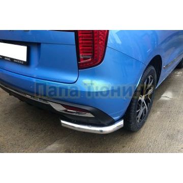 Защита заднего бампера  угловая d60 Папа Тюнинг для Haval Jolion 2021-