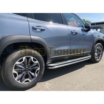 Защита порога труба d60 для Haval Dargo 2022-