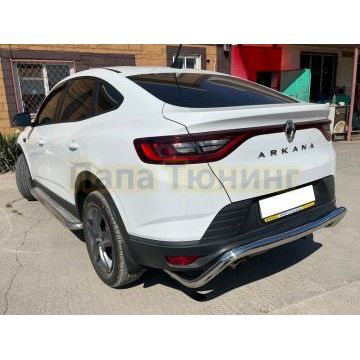 Защита заднего бампера скоба d60 для Renault Arkana 2019-