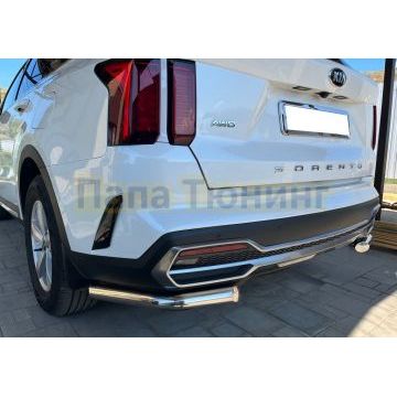 Защита заднего бампера угловая d60 для Kia Sorento 2020-