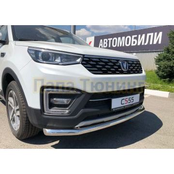 Защита переднего бампера Папа Тюнинг d60 для Changan CS55 2018-