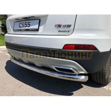 Защита заднего бампера Папа Тюнинг d60 для Changan CS55 2018-