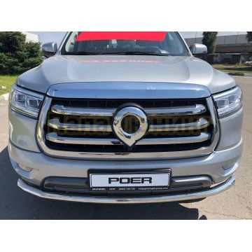 Защита переднего бампера d60 Папа Тюнинг для Great Wall Poer 2021-