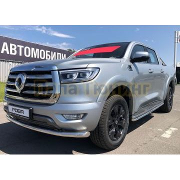 Защита штатного порога d60 Папа Тюнинг для Great Wall Poer 2021-