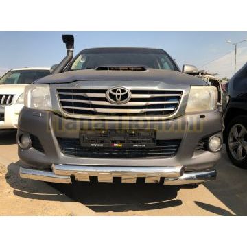 Защита переднего бампера (G) Папа Тюнинг d76 для Toyota Hilux 2011-2015