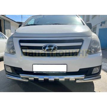 Защита переднего бампера G d60/60 Папа Тюнинг для Hyundai H-1 Grand Starex 2007-2018