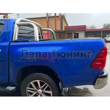 Защитная дуга на крышку «ролетта» Папа Тюнинг d76/20 для Toyota Hilux 2021-