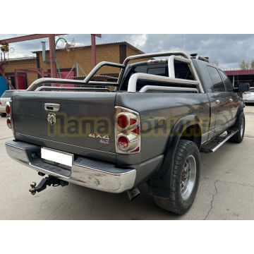 Защитные дуги в кузов Папа Тюнинг d76/53 для DODGE RAM 2500 Mega Cab 2004-2010