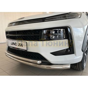 Защита переднего бампера двойная d60/42 для JAC JS6 2022-