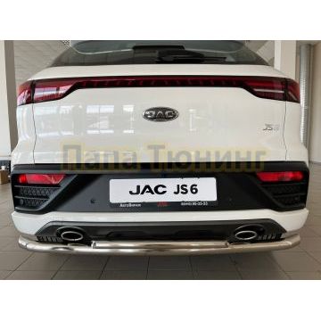 Защита заднего бампера двойная d60/42 для JAC JS6 2022-