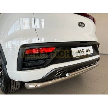 Защита заднего бампера двойная d60/42 для JAC JS6 2022-