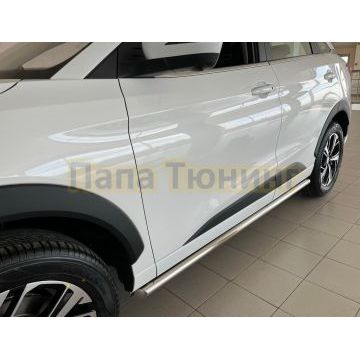 Защита штатного порога труба d53 для JAC JS6 2022-