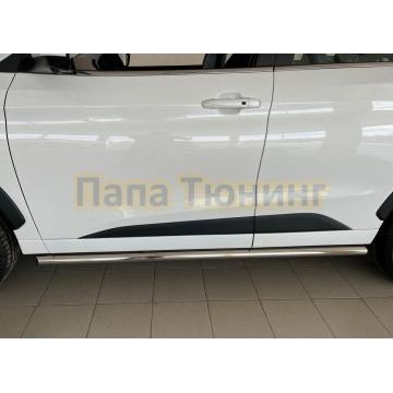 Защита штатного порога труба d53 для JAC JS6 2022-