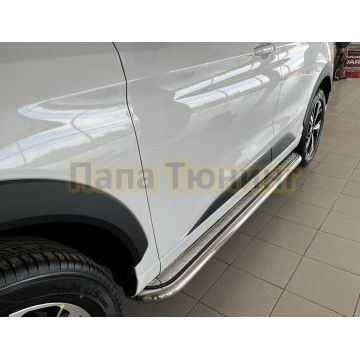 Пороги с накладным листом d53 для JAC JS6 2022-