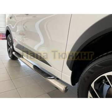 Пороги труба с проступью d76 для JAC JS6 2022-