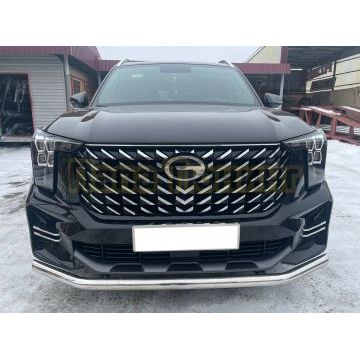 Защита переднего бампера Папа Тюнинг для GAC GS8 2023-