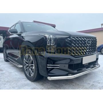 Защита переднего бампера Папа Тюнинг для GAC GS8 2023-
