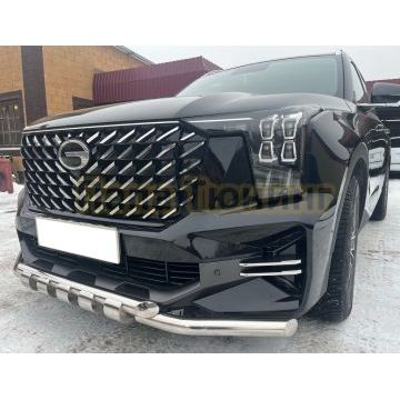 Защита переднего бампера G Папа Тюнинг для GAC GS8 2023-