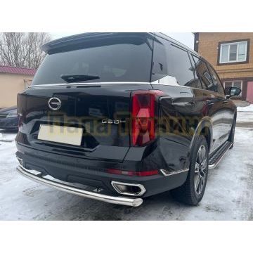 Защита заднего бампера Папа Тюнинг для GAC GS8 2023-