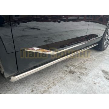 Защита штатного порога труба Папа Тюнинг для GAC GS8 2023-