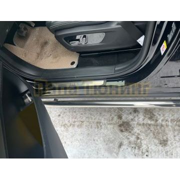 Защита штатного порога труба Папа Тюнинг для GAC GS8 2023-