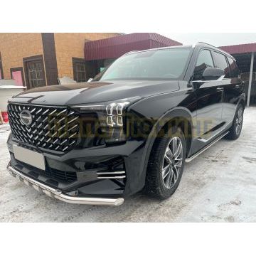 Защита штатного порога труба Папа Тюнинг для GAC GS8 2023-