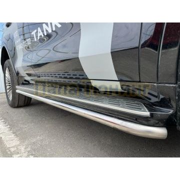 Защита штатного порога d42 мм для Tank 500 2023-