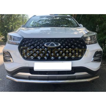 Защита переднего бампера Папа Тюнинг d60 для Chery Tiggo 4 Pro 2023-