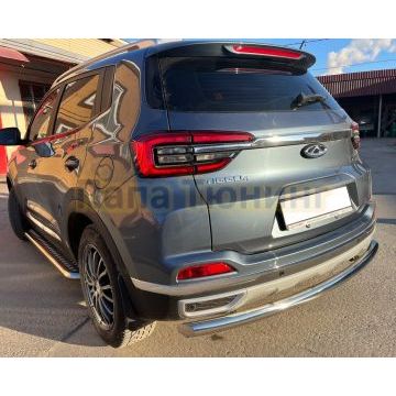 Защита заднего бампера Папа Тюнинг d60 для Chery Tiggo 4 Pro 2023-