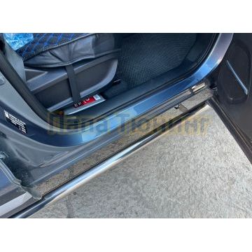 Защита штатного порога труба Папа Тюнинг d53 для Chery Tiggo 4 Pro 2023-