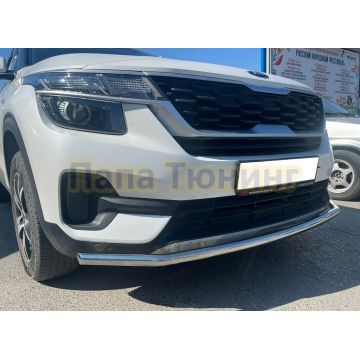 Защита переднего бампера Папа Тюнинг d42 для KIA Seltos 2019-