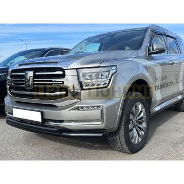 Защита переднего бампера двойная с покрытием "Раптор" Папа Тюнинг d76/60 для Tank 500 2023-