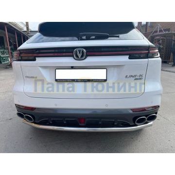 Защита заднего бампера Папа Тюнинг d60 для CHANGAN UNI-K 2022-