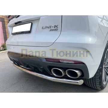 Защита заднего бампера Папа Тюнинг d60 для CHANGAN UNI-K 2022-