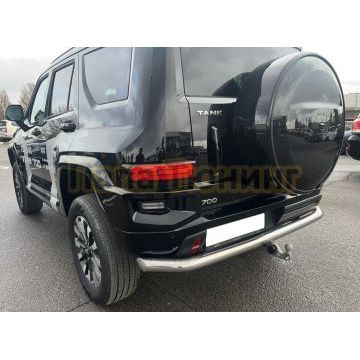 Защита заднего бампера Папа Тюнинг d76 для TANK 700 2024-