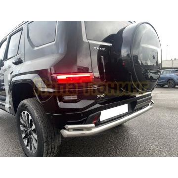 Защита заднего бампера двойная Папа Тюнинг d76/42 для TANK 700 2024-