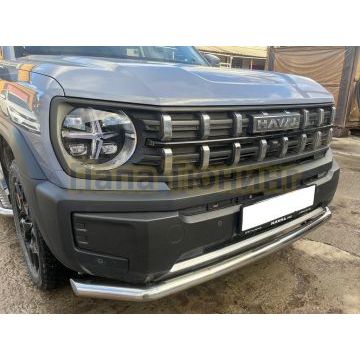 Защита переднего бампера Папа Тюнинг d60 Haval H3 2024-