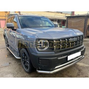 Защита переднего бампера Папа Тюнинг d60 Haval H3 2024-