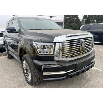 Защита переднего бампера двойная с перемычками покрытием "раптор" Папа Тюнинг d76/60 для TANK 500 2023-