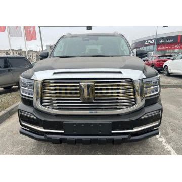 Защита переднего бампера двойная с перемычками покрытием "раптор" Папа Тюнинг d76/60 для TANK 500 2023-